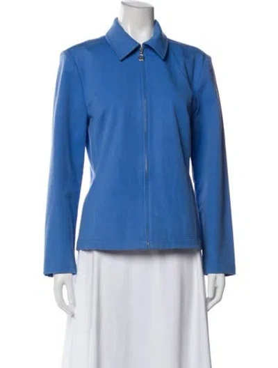 Pre-owned St John Blazer In Blue