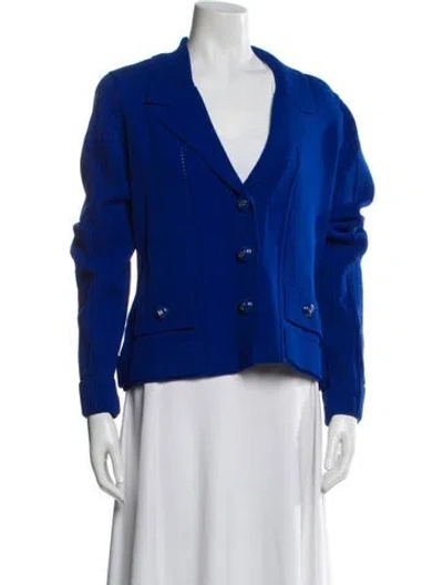 Pre-owned St John Blazer In Blue