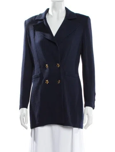 Pre-owned St John Blazer In Blue