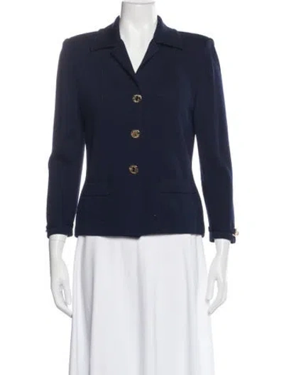 Pre-owned St John Blazer In Blue