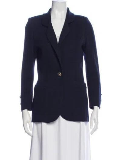 Pre-owned St John Blazer In Blue