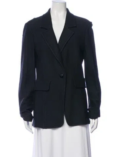 Pre-owned St John Blazer In Blue
