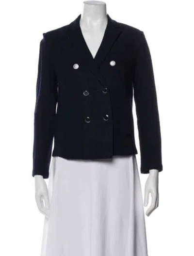 Pre-owned St John Blazer In Blue