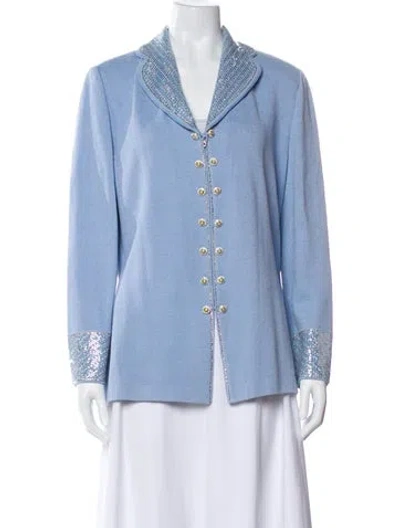 Pre-owned St John Blazer In Blue