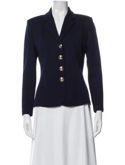 Pre-owned St John Blazer In Blue