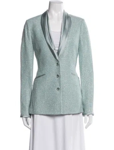 Pre-owned St John Blazer In Blue
