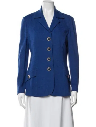 Pre-owned St John Blazer In Blue