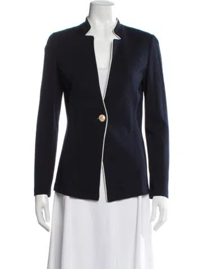 Pre-owned St John Blazer In Blue