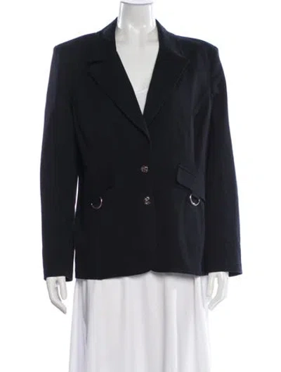 Pre-owned St John Blazer In Blue