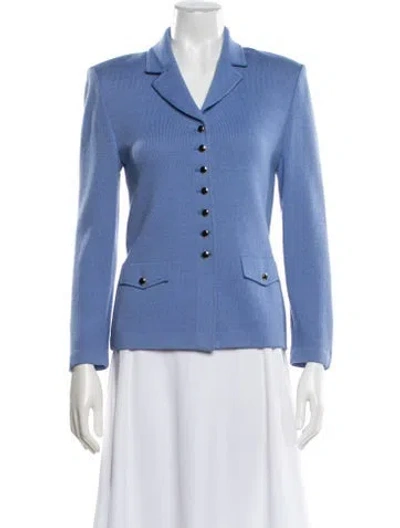 Pre-owned St John Blazer In Blue