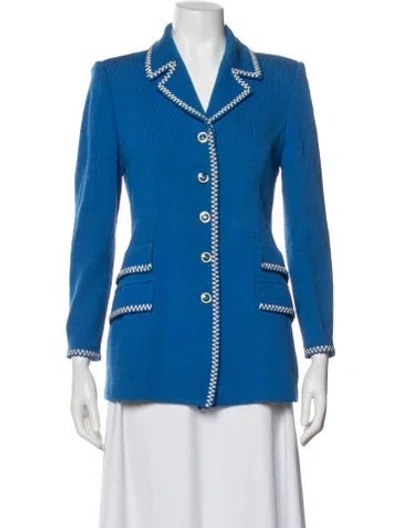 Pre-owned St John Blazer In Blue
