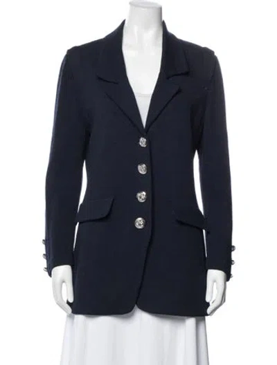 Pre-owned St John Blazer In Blue