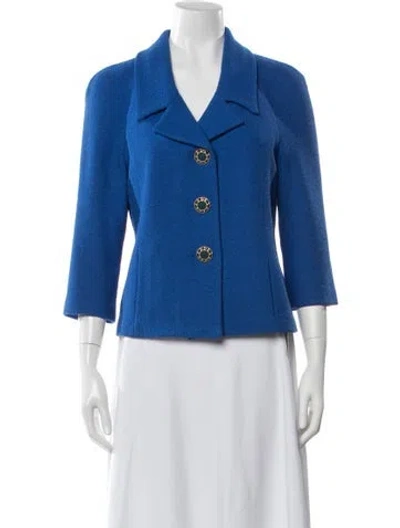 Pre-owned St John Blazer In Blue