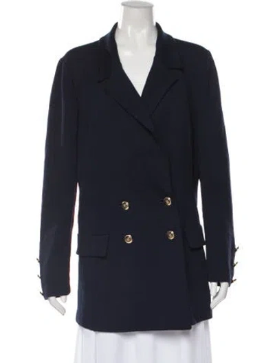 Pre-owned St John Blazer In Blue