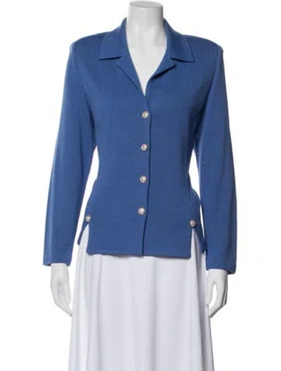 Pre-owned St John Blazer In Blue