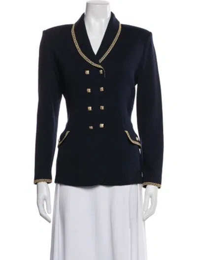 Pre-owned St John Blazer In Blue