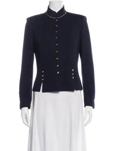 Pre-owned St John Blazer In Blue