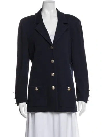 Pre-owned St John Blazer In Blue