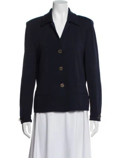 Pre-owned St John Blazer In Blue