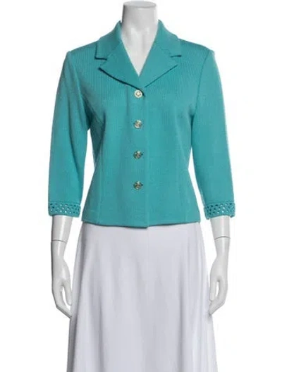 Pre-owned St John Blazer In Blue