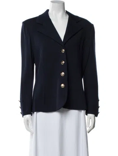 Pre-owned St John Blazer In Blue