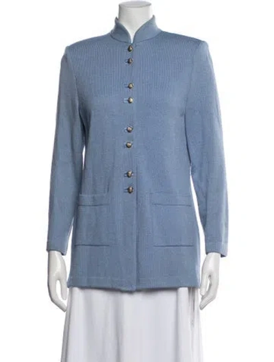 Pre-owned St John Blazer In Blue