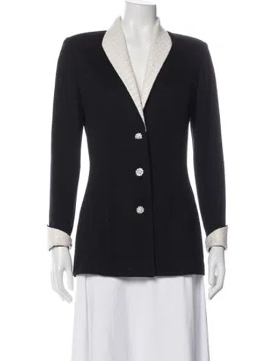 Pre-owned St John Blazer In Blue