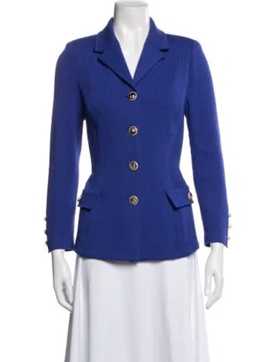 Pre-owned St John Blazer In Blue