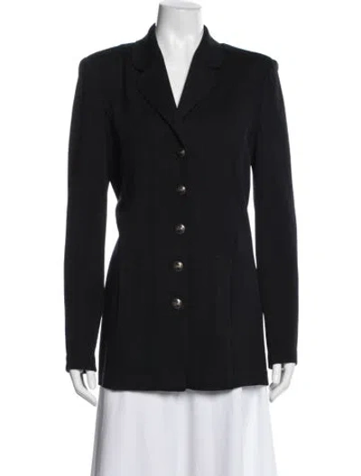 Pre-owned St John Blazer In Blue