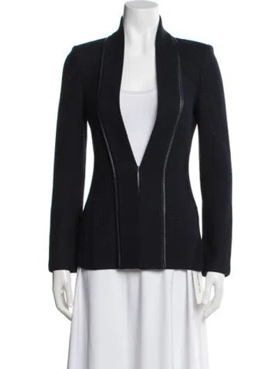 Pre-owned St John Blazer In Blue