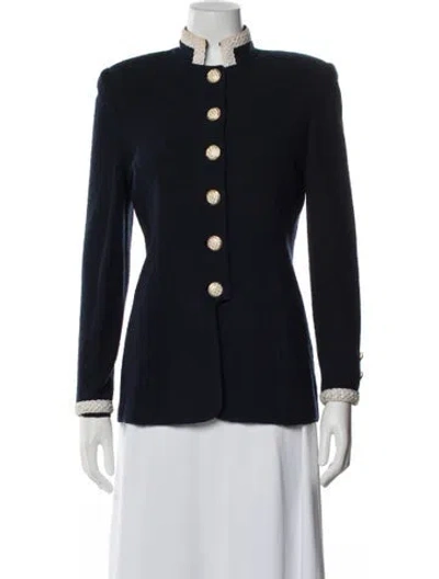 Pre-owned St John Blazer In Blue