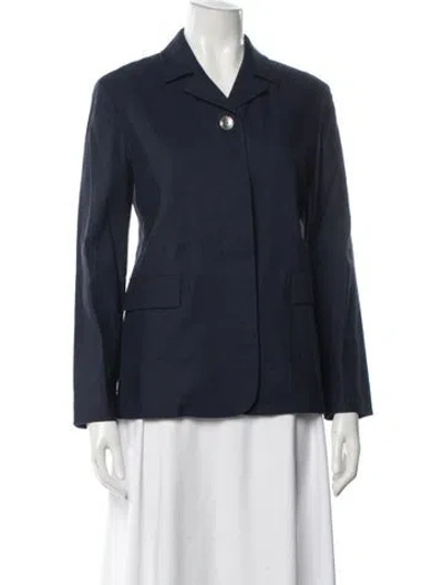 Pre-owned St John Blazer In Blue