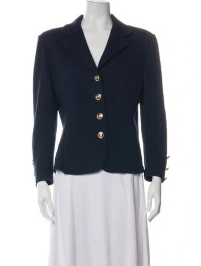 Pre-owned St John Blazer In Blue