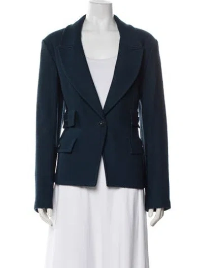 Pre-owned St John Blazer In Blue