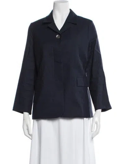 Pre-owned St John Blazer In Blue