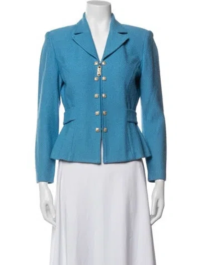 Pre-owned St John Blazer In Blue