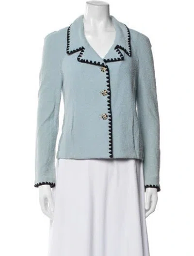 Pre-owned St John Blazer In Blue