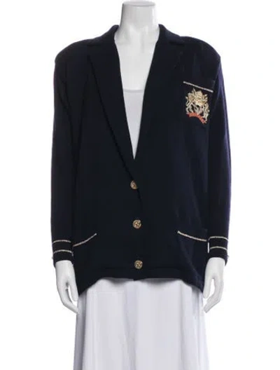 Pre-owned St John Blazer In Blue
