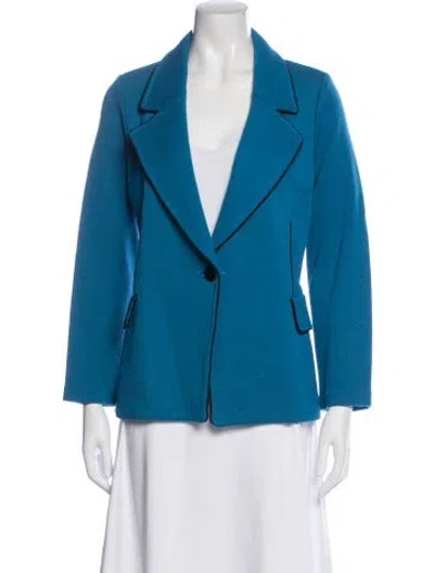 Pre-owned St John Blazer In Blue