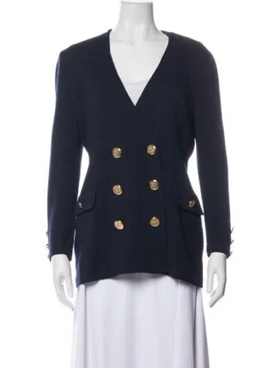 Pre-owned St John Blazer In Blue