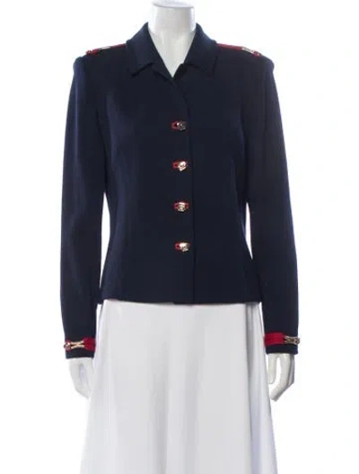 Pre-owned St John Blazer In Blue