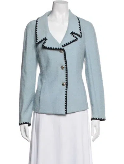 Pre-owned St John Blazer In Blue