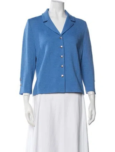 Pre-owned St John Blazer In Blue