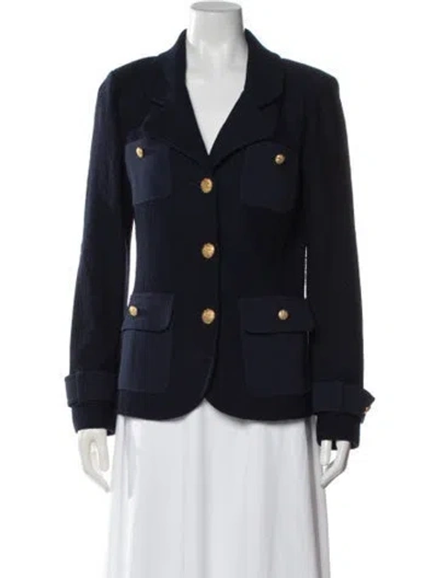 Pre-owned St John Blazer In Blue
