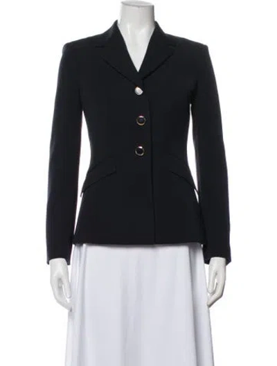 Pre-owned St John Blazer In Blue