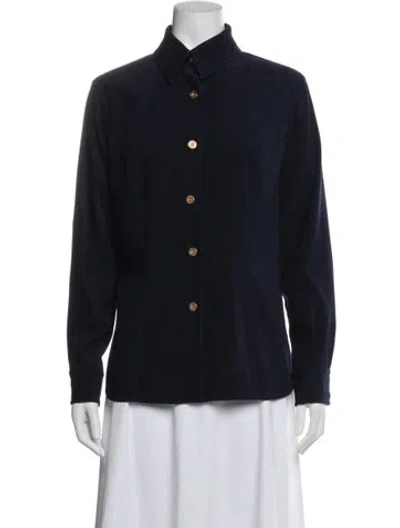 Pre-owned St John Blazer In Blue