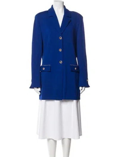 Pre-owned St John Blazer In Blue