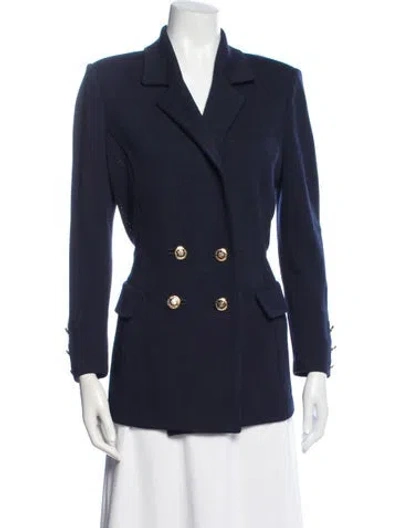 Pre-owned St John Blazer In Blue