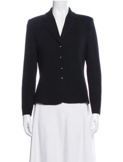 Pre-owned St John Blazer In Blue