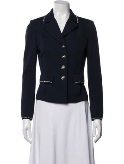 Pre-owned St John Blazer In Blue